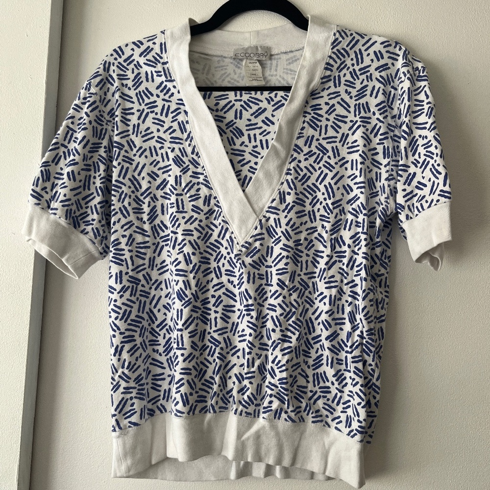 EccoBay blue 80’s shirt